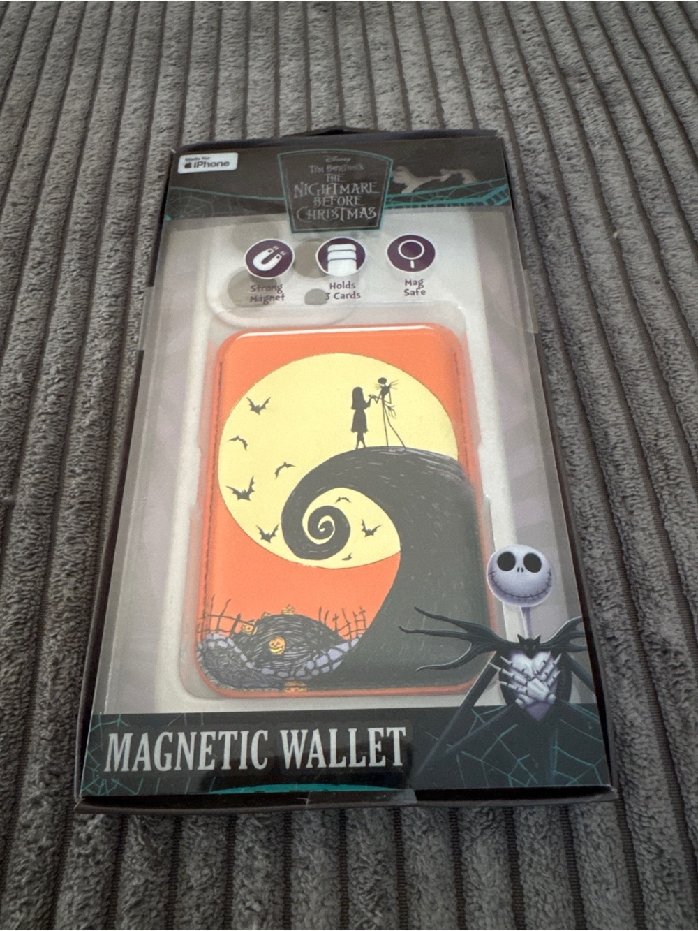 Disney The Nightmare Before Christmas MagSafe Magnetic Phone Wallet - NIB